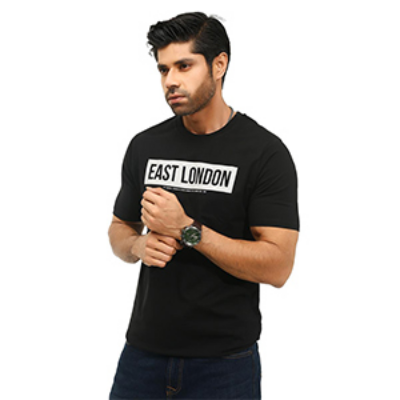Picture of BLACK T-SHITS LEISURE FOR MEN 8AL0622