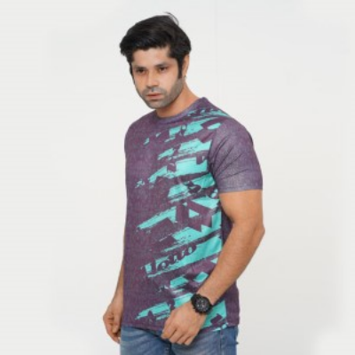 Picture of BLUE T-SHIRTS SPORTS FOR MEN 8AV0U19