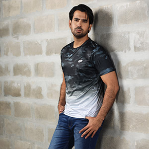 Picture of BLACK T-SHIRTS SPORTS FOR MEN 8AVC619