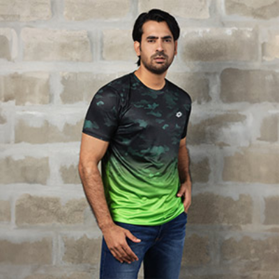 Picture of GREEN T-SHIRTS SPORTS FOR MEN 8AVM619