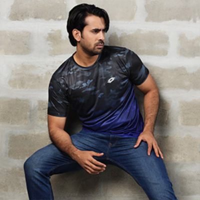 Picture of BLUE T-SHIRTS SPORTS FOR MEN 8AVR619