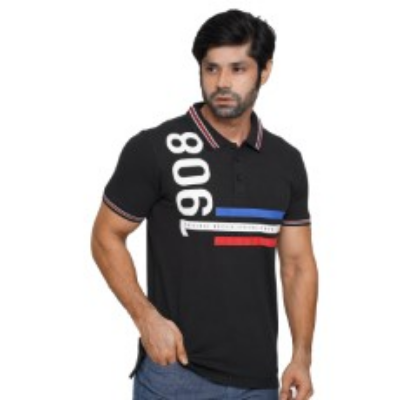Picture of BLACK POLO SHIRTS LEISURE FOR MEN 8BE0683