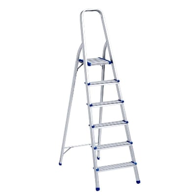 Picture of 6 Steps Aluminum Ladder -Silver