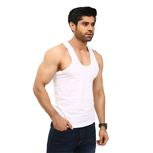 Picture of WHITE TANK TOPS FOR MEN 8HE0103