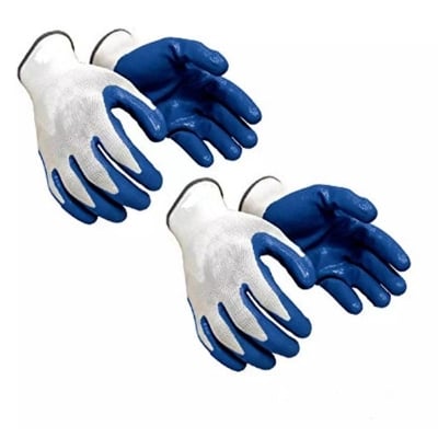 Picture of Nylon Safety Hand Gloves 12 pair pack  -Blue