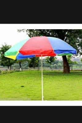 Picture of Garden Outdoor and Fishing Umbrella Big and Full Size - 36 inch -Multicolor