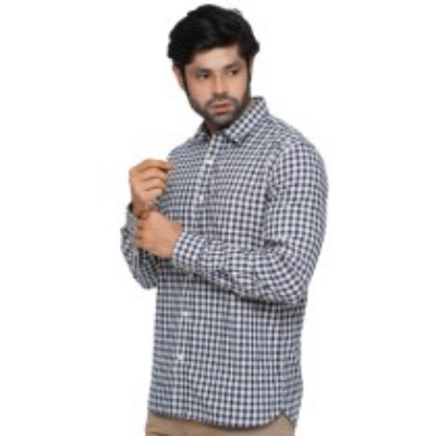 Picture of BLUE FULL-SLEEVE SHIRTS FOR MEN 8SE0904