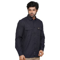 Picture of NAVY BLUE FULL-SLEEVE SHIRTS FOR MEN 8SE1R08