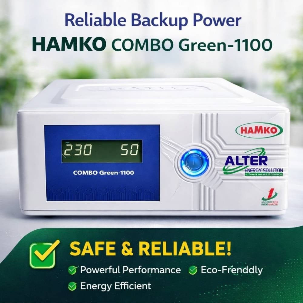 Picture of Hamko Combo Green-1100VA Sine Wave IPS/UPS 