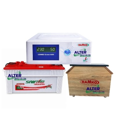 Picture of Hamko Combo Green 700VA IPS/UPS & HPD-100AH Battery Combo Package