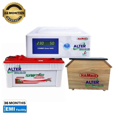 Picture of Hamko Combo Green 700VA IPS/UPS & HPD-100AH Battery Combo Package