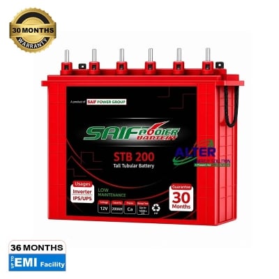 Picture of Saif Power STB-200AH Tall Tubular IPS/UPS & Solar Battery