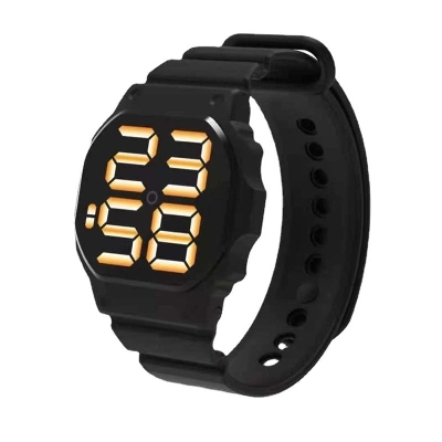 Picture of Men Fashion Silicone  Wrist Watch Black 