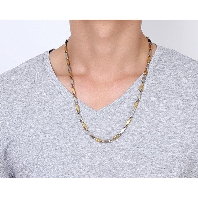 Picture of Titanium Stainless Steel Chain For Men Multicolor 