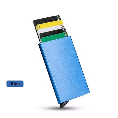 Picture of Aluminium Credit/Debit Card Holder Blue 