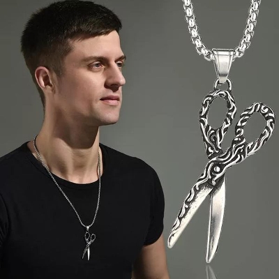 Picture of Vintage Men's Stainless Steel Chain for Men Boy Silver 