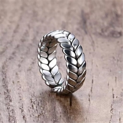 Picture of Premium Quality - Vintage Metal Street Style Ring Men and Women European and American Letters Ins Wind Open Ring - Trend and Need full Silver Adjustable