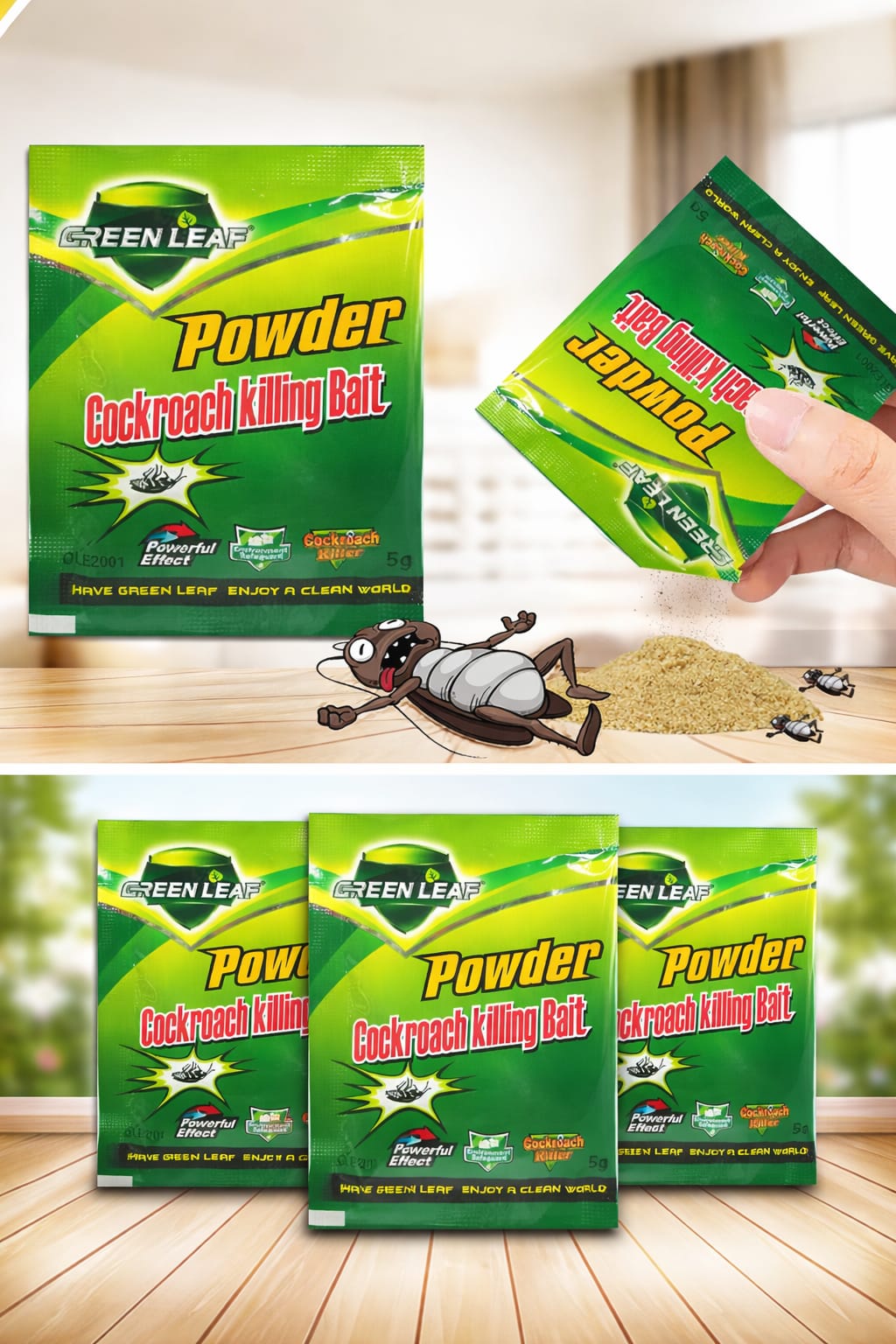Picture of Cockroach Killing Bait Powder Repellent Insecticide Cockroaches Killer  