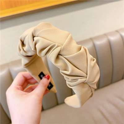 Picture of Cute French  Brown  Colour Headband Hair Bands For Women Brown Int: One size