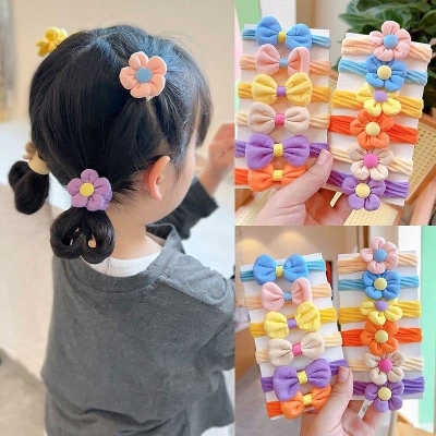 Picture of Easily Usable - 6 Pcs/Set Baby Hair Accessories Flower Kids Baby Hair Clips For Girls - Easy To maintain - Understated Sophistication  Int: One size