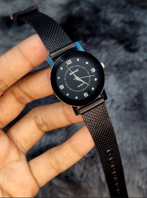 Picture of Casual Cute Wristwatch Cute Quartz Watch For Women Black 