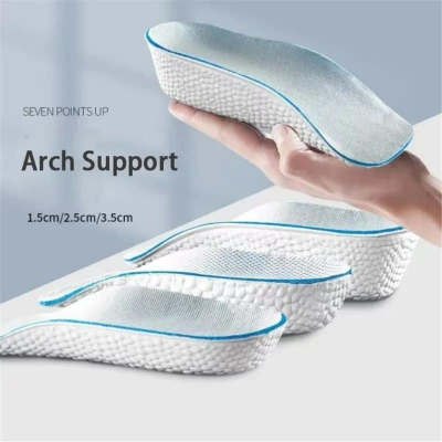 Picture of 1pair Height Increase Insoles for Men White 