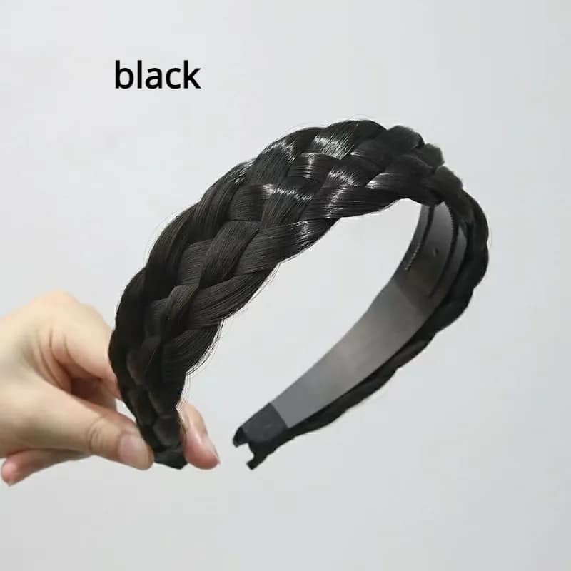 Picture of Large Braid Headband Non-Slip Hair Hoop Headdress Fashion Female Hairstyle Hairband For Girls Hair Accessories Headwear-মেয়েদের বিনুনি হেয়ারব্যান্ড  Int: One size