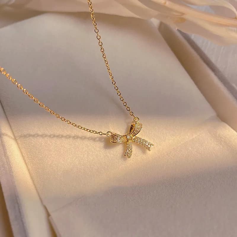 Picture of Cute Slim Chain Necklace Neck Jewelry Chain Locket for Women Girls  