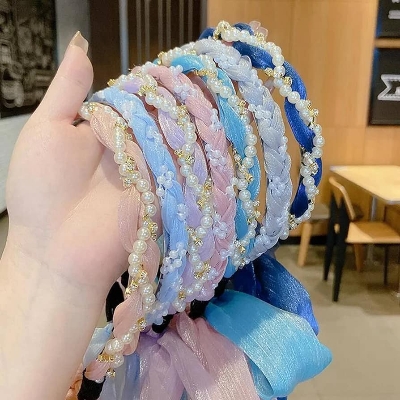 Picture of Korean Style Hair Tie Headband Hair Band Head Band Accessories   For Women /Girls  Int: One size