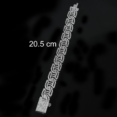 Picture of Versatile -Quality And Durablity -New stainless steel bracelet for men- Innovative Preferble Silver 21 CM