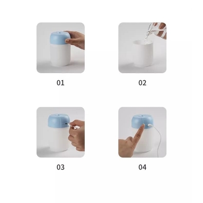 Picture of Mini Portable Air Humidifier 300ml USB Car Air Purifier Fogger Mist Maker with LED Night Lamp Ultrasonic Sprayer Home Appliance  