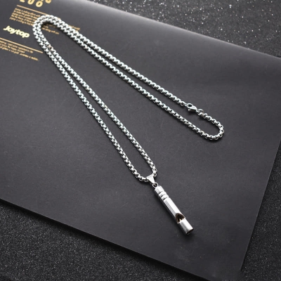 Picture of New Stylish Fashion Jewellery  Stainless Steel Chain Necklace For Men Silver 