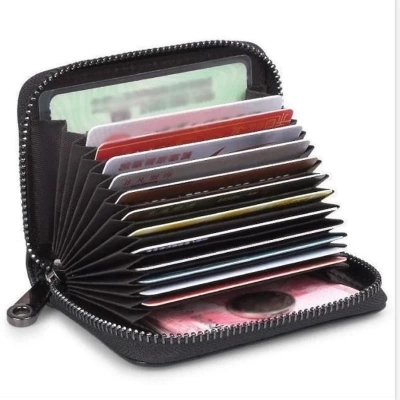 Picture of ID Cards Holders Bank Credit Bus Cards Cover Pu Leather Gift For friend/Boys/Men  