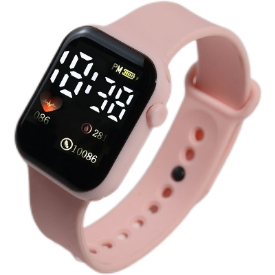 Picture of New Anti-Air LED Digital Sports Watch For Women Pink 