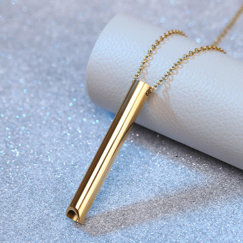 Picture of Pendant Necklace For Men Women Stainless Steel Chain Necklace Gold 