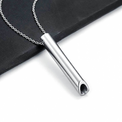 Picture of Silver Color  Breathing Necklace Metal Chain for Men Silver 