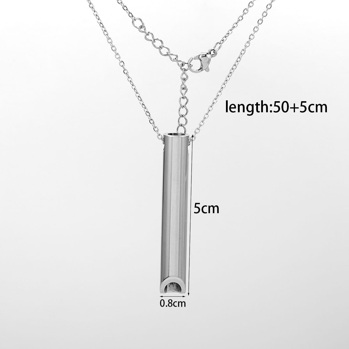Picture of Silver Color  Breathing Necklace Metal Chain for Men Silver 