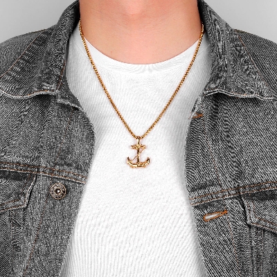 Picture of Trendy Simple Stainless Steel Chain Jewellery Gift For Men - Durabilty Assured - Well Inspired & Crafted  