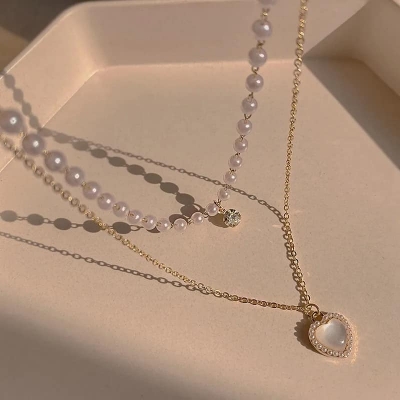 Picture of New Fashionable Trendy  Women Fashion Long Necklace Female Pendant for Women  43cm