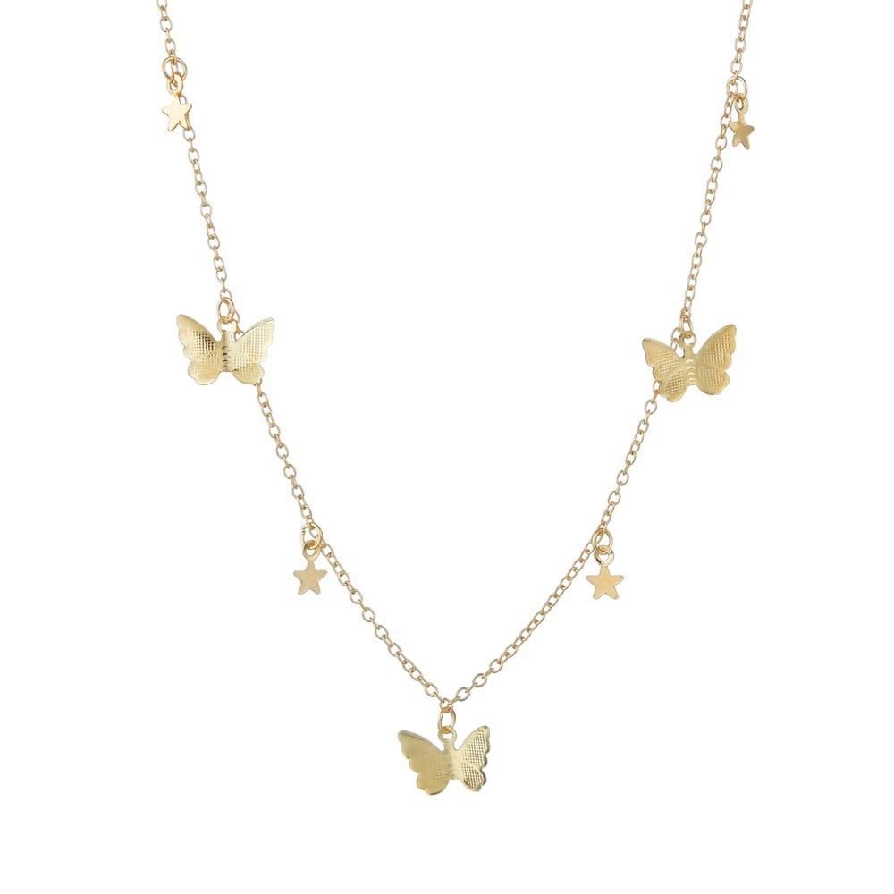 Picture of Cute Zircon Butterfly  Necklace for Women  Adjustable