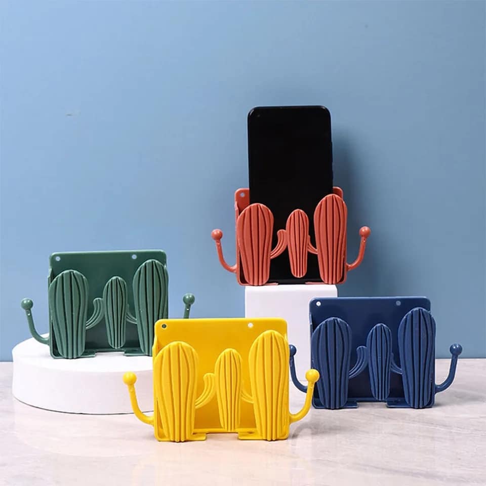 Picture of Cactus remote wall rack Remote Controller Box Charger Storage Organizer Wall Mount Multicolor 