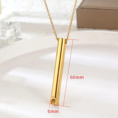 Picture of Pendant Necklace For Men Women Stainless Steel Chain Necklace  