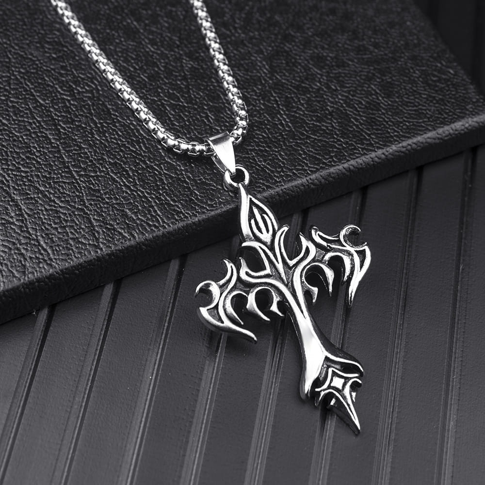 Picture of Anchor Chain Pendants Necklace rendy Simple Stainless Steel Chain Jewellery Gift - Modern - Choice Expression Silver 