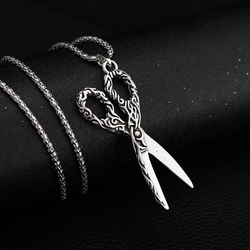 Picture of Scissors Chain for Men Stainless Steel Necklace Fashion Dark Chain For Men  
