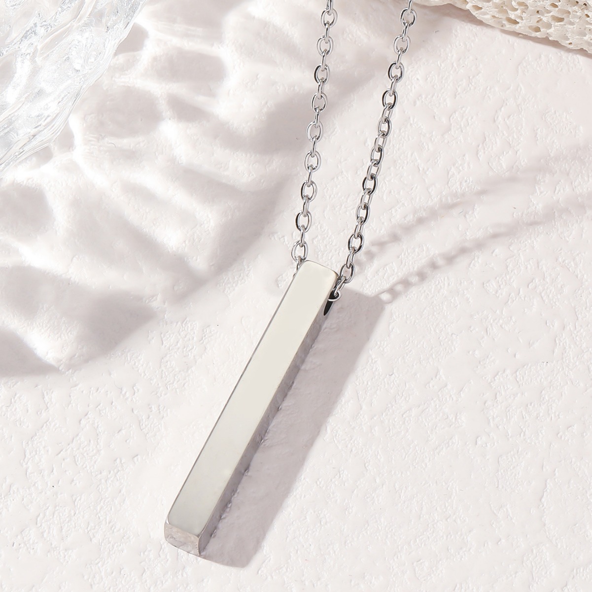 Picture of New Collection Stainless Steel Trendy Fashion Black Colour Necklace For Men  