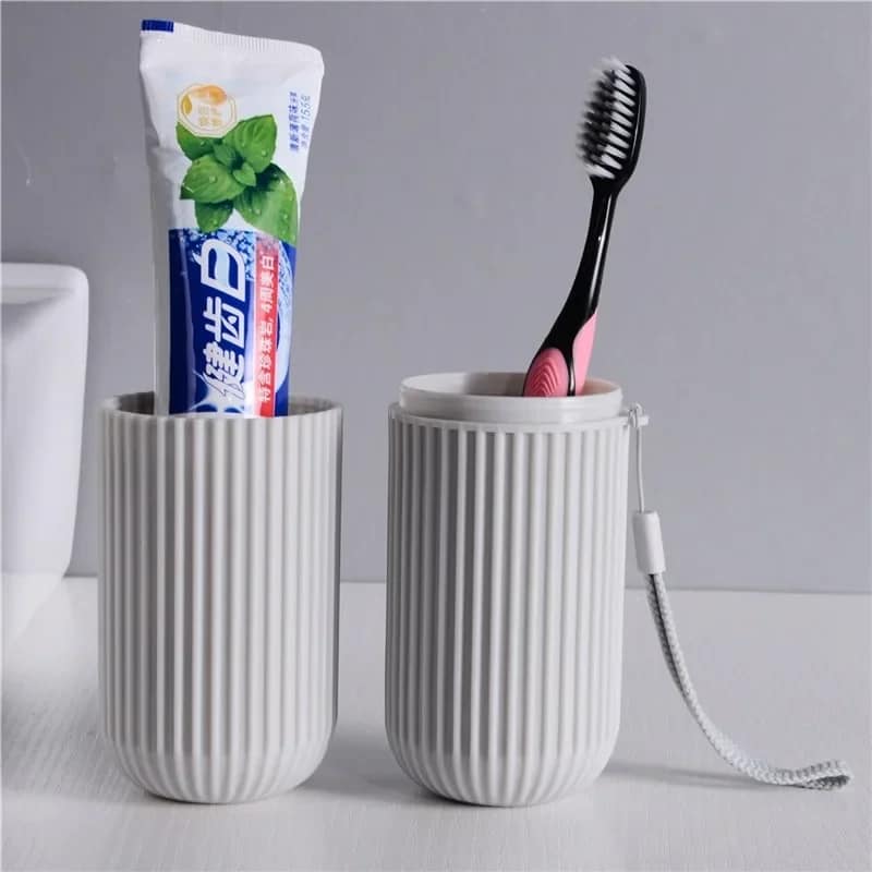 Picture of New Travel Toothbrush Holder Non-Slip Portable Travel Toothbrush Holder Minimalist PP Cup for Business  