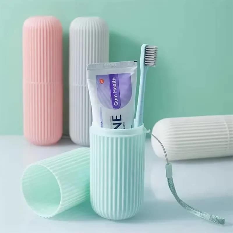Picture of New Travel Toothbrush Holder Non-Slip Portable Travel Toothbrush Holder Minimalist PP Cup for Business  