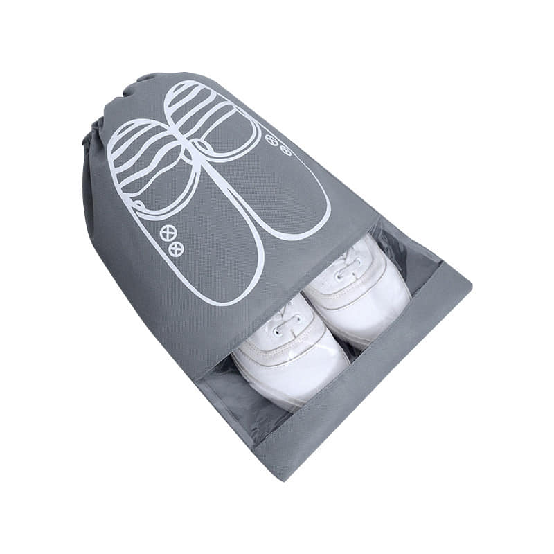 Picture of New Waterproof Shoe Storage Bags with Drawstring - Transparent Travel Shoe Organizing Pouches  