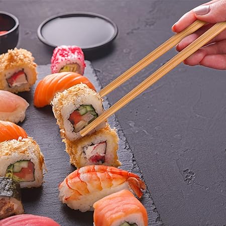 Picture of Colorful Natural Bamboo Chopsticks Advanced Chinese Style  