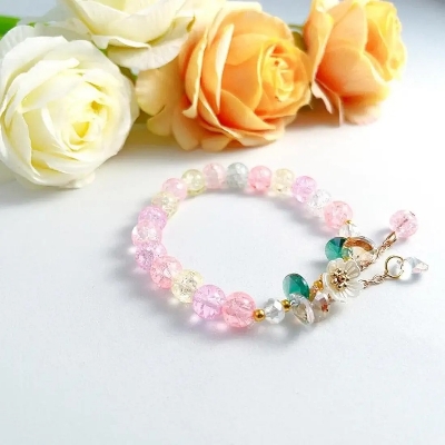 Picture of Mystic Floral Sparkle Bracelet For Women and Girls Multicolor 